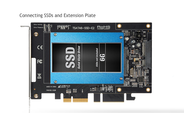 Tempo 2.5" SATA SSD PCIe Card