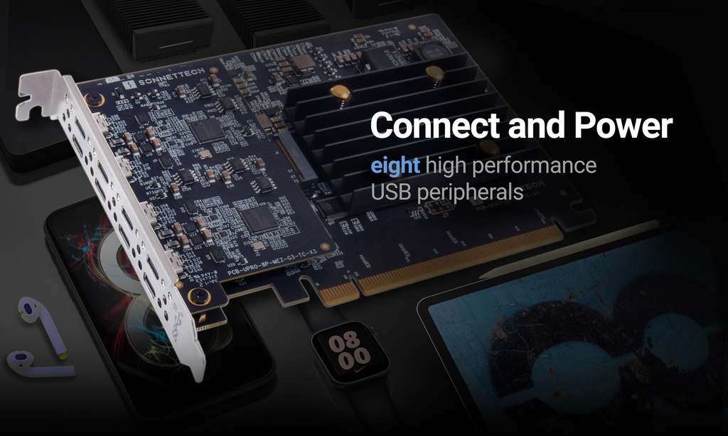 Allegro Pro USB-C 10Gbps 8-Port PCIe Card