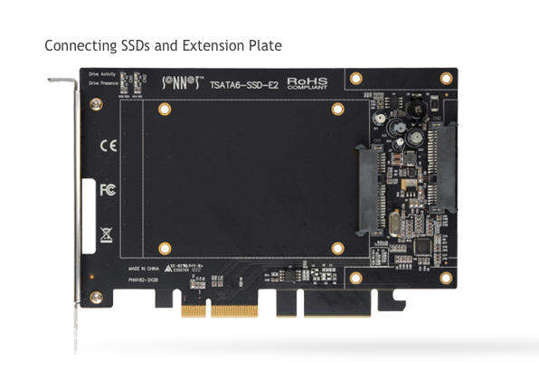 Tempo 2.5" SATA SSD PCIe Card