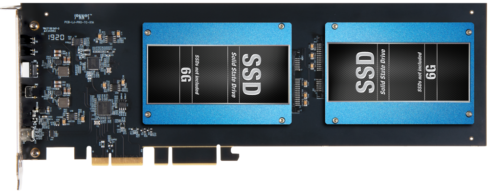 Fusion 2.5" SATA SSD RAID PCIe Card