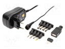 [53996] Power supply: switched-mode; 1A; Plug: EU; 100÷240VAC; Case: plug