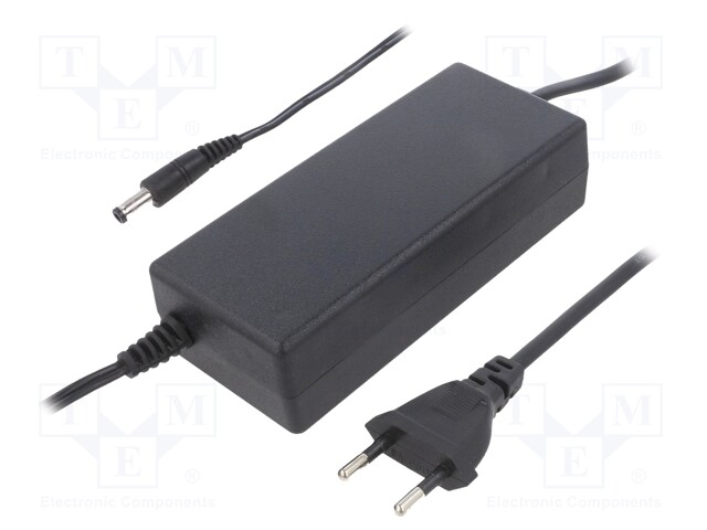 Power supply: switched-mode; 12VDC; 5A; Out: 5,5/2,5; 60W; desktop