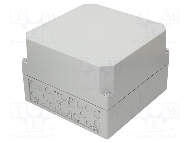 Enclosure: junction box; X: 300mm; Y: 300mm; Z: 209mm; polystyrene