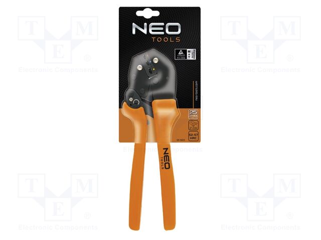 Tool: for crimping; insulated terminals; 22AWG÷10AWG; 250mm