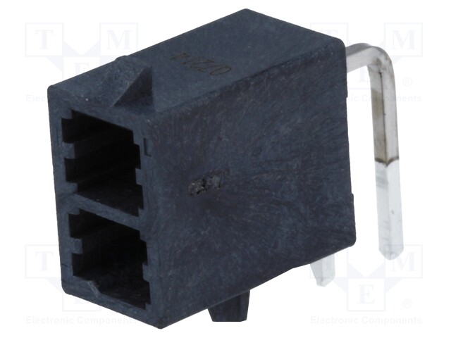 Socket; wire-board; male; Mega-Fit; 5.7mm; PIN: 2; Layout: 2x1; 23A