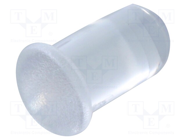 Fiber for LED; round; Ø5mm; Front: convex