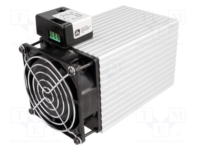 Blower heater; 500W; IP20; DIN EN50022 35mm; 112x82x165mm; 230V