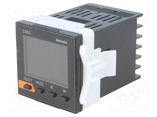 Counter: electronical; 2x LCD; time/pulses; SPDT; IN 1: NPN,PNP