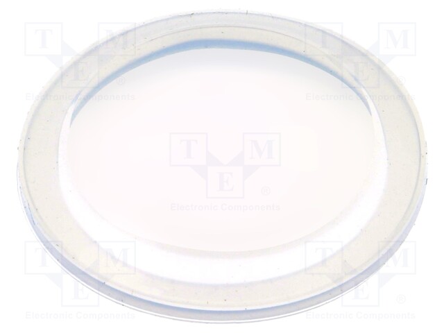 Cover; IP68; transparent; Ø26.4x3.1mm