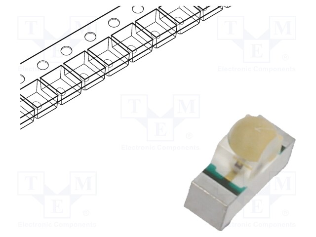 IR transmitter; 940nm; transparent; 28mW; 9°; SMD; 70mA; 1.05÷1.5V