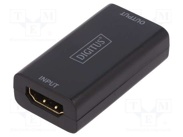 Repeater HDMI; HDMI socket x2; Colour: black; 4096x1260px