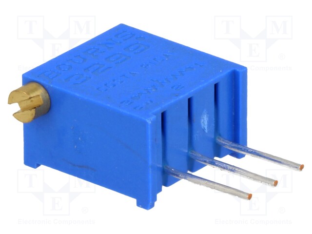 Potentiometer: mounting; multiturn; 100kΩ; 500mW; THT; ±10%; linear