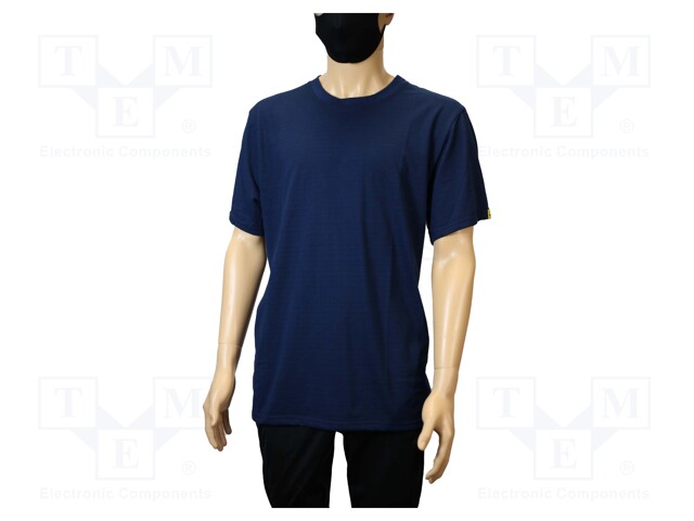 T-shirt; ESD; XXXXL; IEC 61340; cotton,polyester,carbon fiber