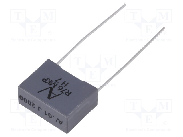 Capacitor: polypropylene; 10nF; 15mm; ±5%; 18x7.5x13.5mm; 9.5kV/μs