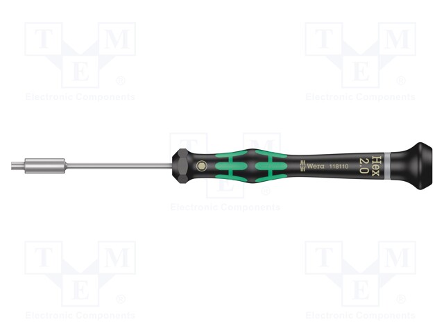 Screwdriver; hex socket; precision; Series: Kraftform Micro