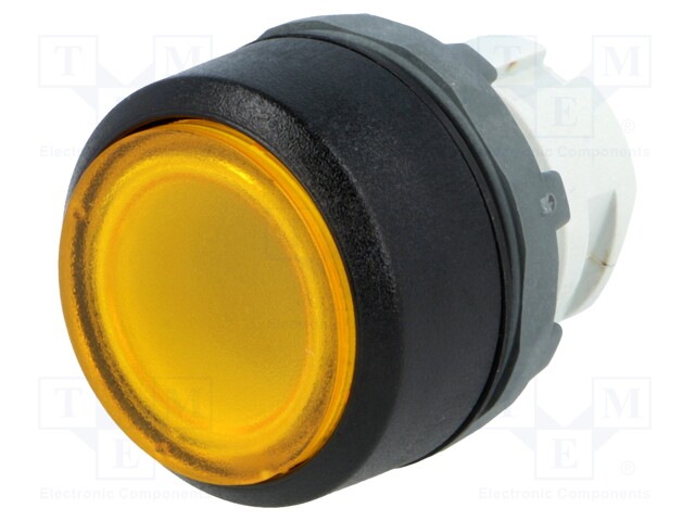 Switch: push-button; Stabl.pos: 2; 22mm; yellow; Illumin: MLB-1