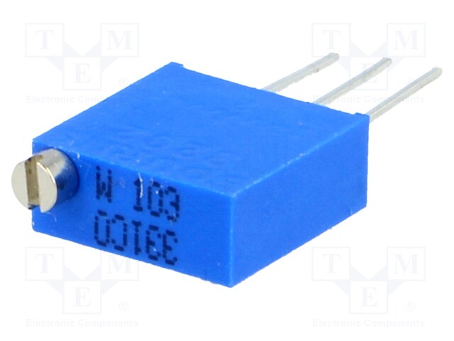 Potentiometer: mounting; vertical,multiturn; 10kΩ; 500mW; THT