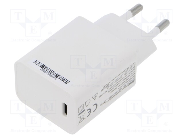 Power supply: switching; mains,plug; 5VDC,; 3A; 20W; Plug: EU