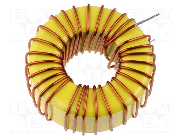 Inductor: wire; THT; 100uH; 10A; 44mΩ