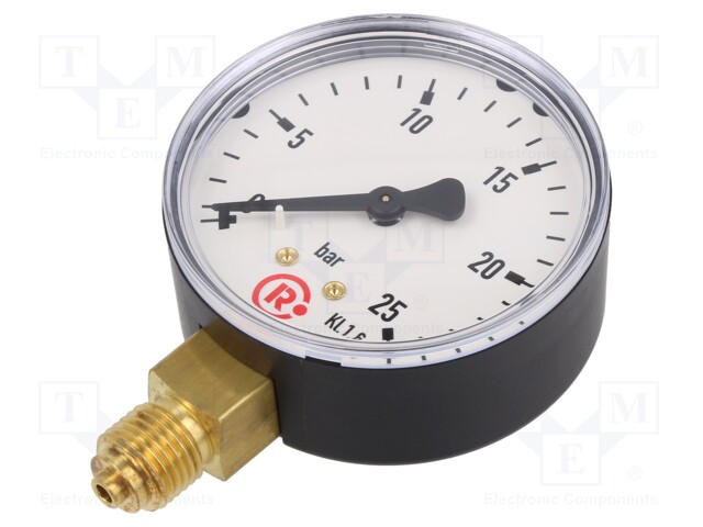 Manometer; 0÷25bar; 63mm; non-aggressive liquids,inert gases