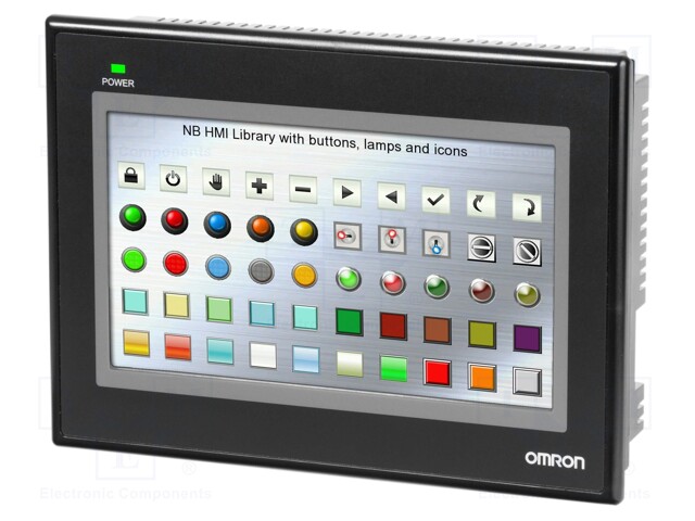 HMI panel; 7"; 24VDC; Resolution: 800x480; Series: NB