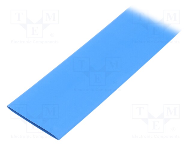 Heat shrink sleeve; glueless; 2: 1; 32mm; L: 1m; blue; polyolefine