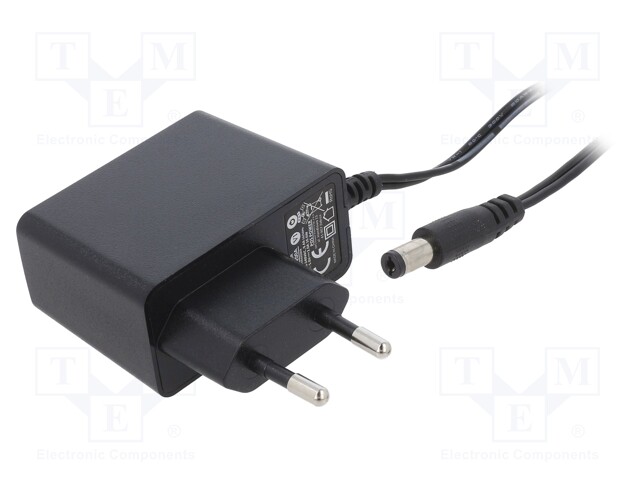 Power supply: switched-mode; voltage source; 5VDC; 2A; 10W; plug