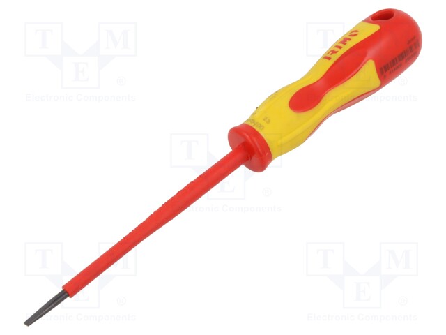 Screwdriver; insulated; slot; 3,5x0,6mm; Blade length: 100mm