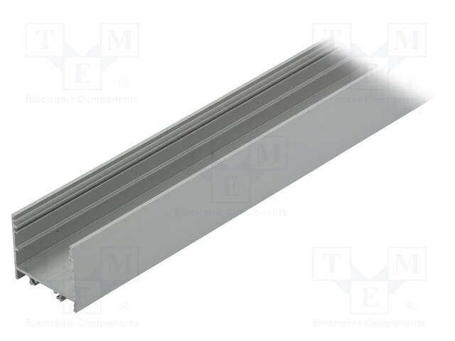 Profiles for LED modules; surface; natural; L: 1m; aluminium