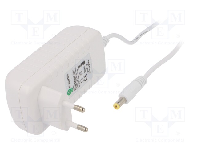 Power supply: switched-mode; 12VDC; 3A; Out: 5,5/2,1; 36W; Plug: EU