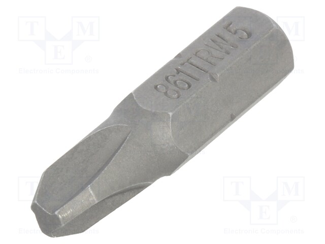 Screwdriver bit; Tri-Wing®; TW5; Overall len: 25mm