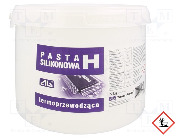 Heat transfer paste; white; silicon based; 5kg