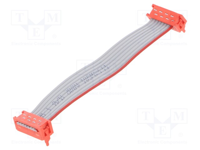 Cable: ribbon cable with connectors; PIN: 8; Layout: 2x4; Len: 75mm