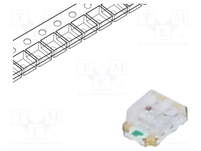 LED; SMD; 0805; red/blue; 2x1.25x0.8mm; 120°; 1.8÷2.6/2.6÷3.6V