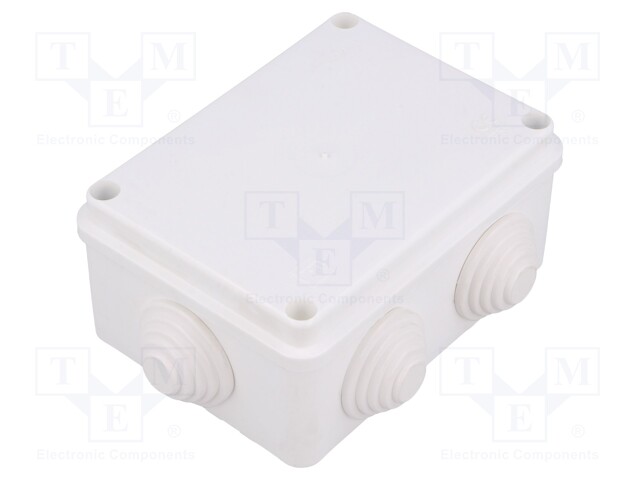 Enclosure: junction box; X: 87mm; Y: 118mm; Z: 55mm; wall mount; IP55