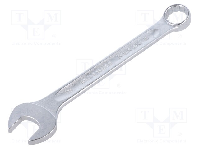 Wrench; combination spanner; 17mm; chromium plated steel