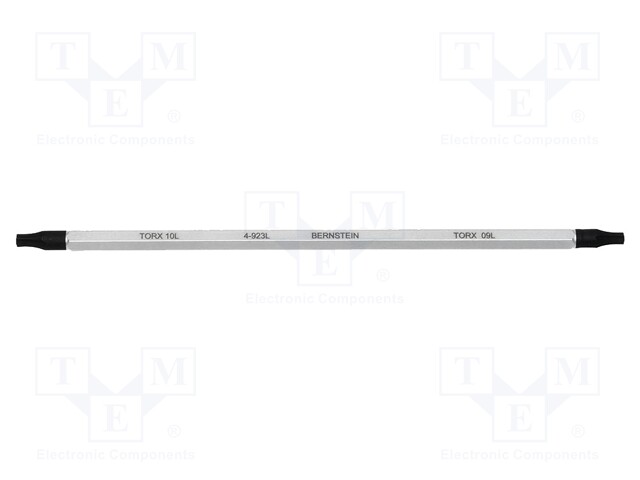 Interchangeable blade; Torx®; double-sided; TX09,TX10; 120mm