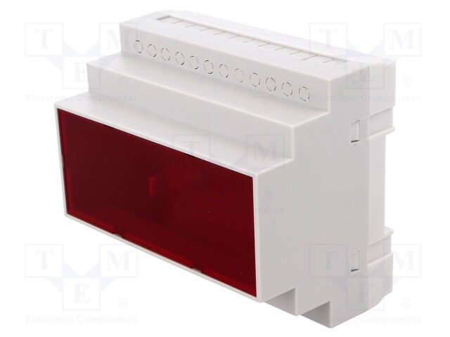 Enclosure: for DIN rail mounting; Y: 90mm; X: 104mm; Z: 65mm; grey