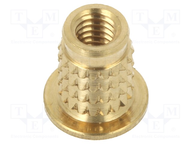 Threaded insert; brass; M4; BN: 37896; L: 8.5mm; MULTISERT®