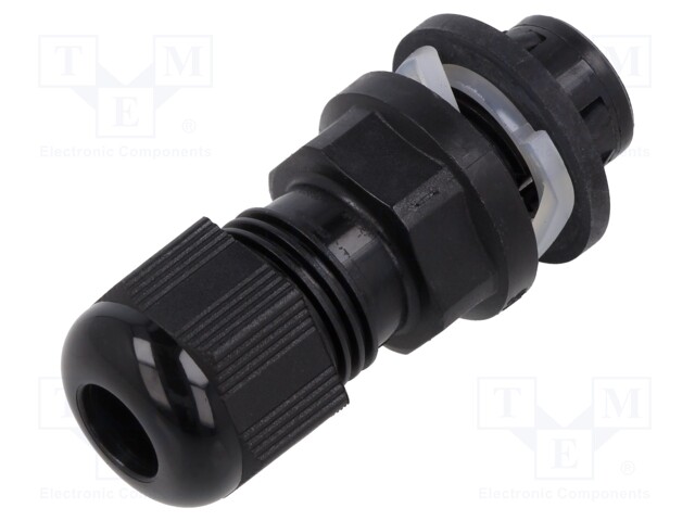 Cable gland; M16; IP68; Mat: polyamide; black; Entrelec