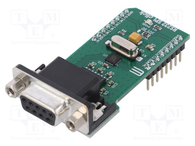 Click board; transceiver; SPI; MAX3100,MAX3232; 3.3/5VDC