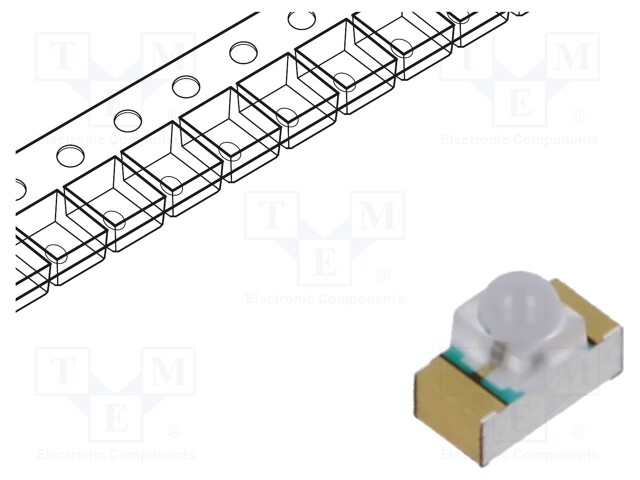 IR transmitter; 3216; transparent; 20°; λp max: 940nm; SMD; 65mA