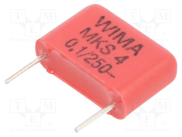 Capacitor: polyester; 100nF; 160VAC; 250VDC; Pitch: 10mm; ±10%