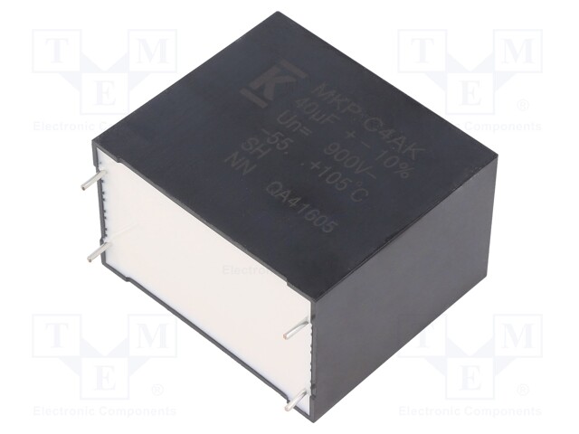 Capacitor: polypropylene; DC-Link; 40uF; ESR: 4.4mΩ; THT; ±10%