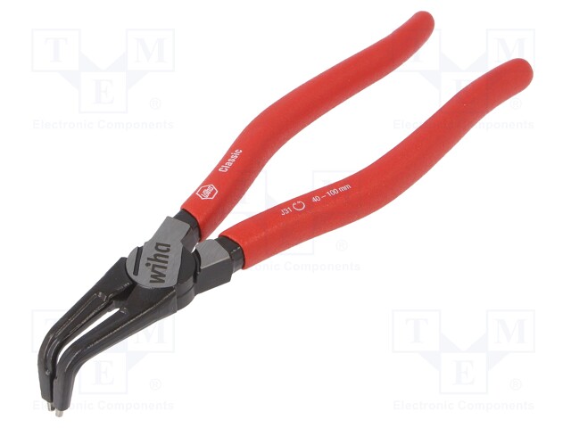 Pliers; internal circlip; Ring: internal; Pliers len: 220mm