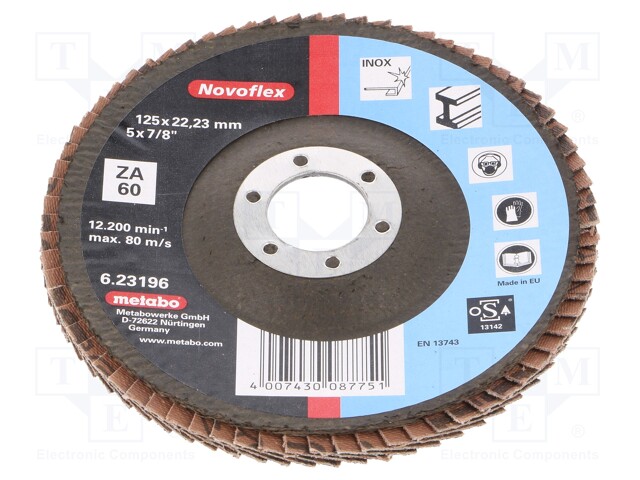 Polishing wheel; Ø: 125mm; Øhole: 22.23mm