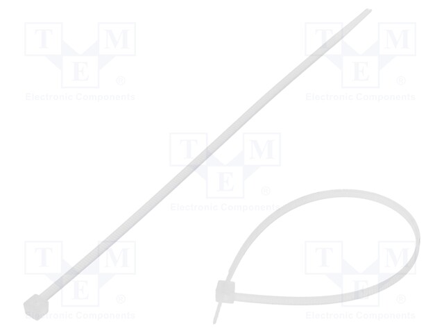 Cable tie; L: 160mm; W: 2.5mm; polyamide; 80N; natural; -40÷85°C