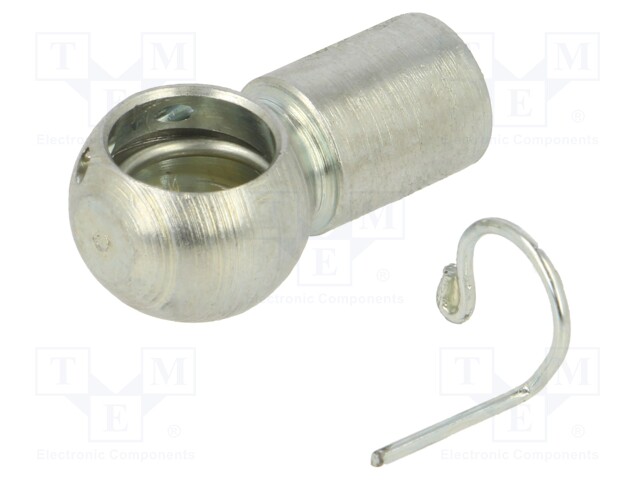 Mounting element for gas spring; Mat: zinc plated steel; 10mm