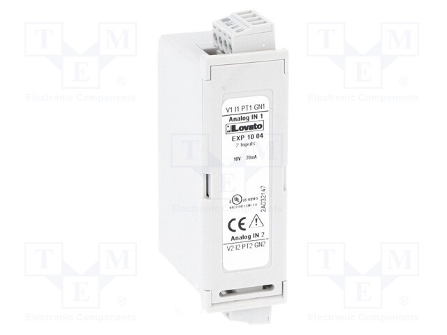 Extension module; for DIN rail mounting; Input: analogue x2