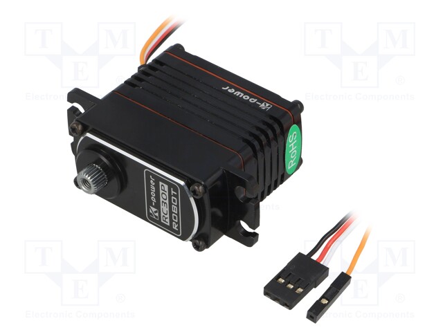 Motor: servo; 4.8÷8.4VDC; standard; digital; 60g; 40x20x35.6mm